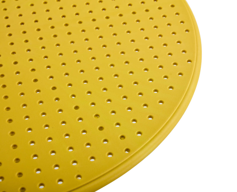 3 piece plastic arm chair Bistro GRS Premium Ocean Plastic, mustard yellow