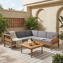 Aston 4 Piece Sofa Set - Dark Gray by HouseOfZazla