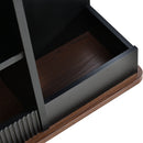 Adjustable End Table With Wheels, 360°Rotating Top And Storage Space by HouseOfZazla