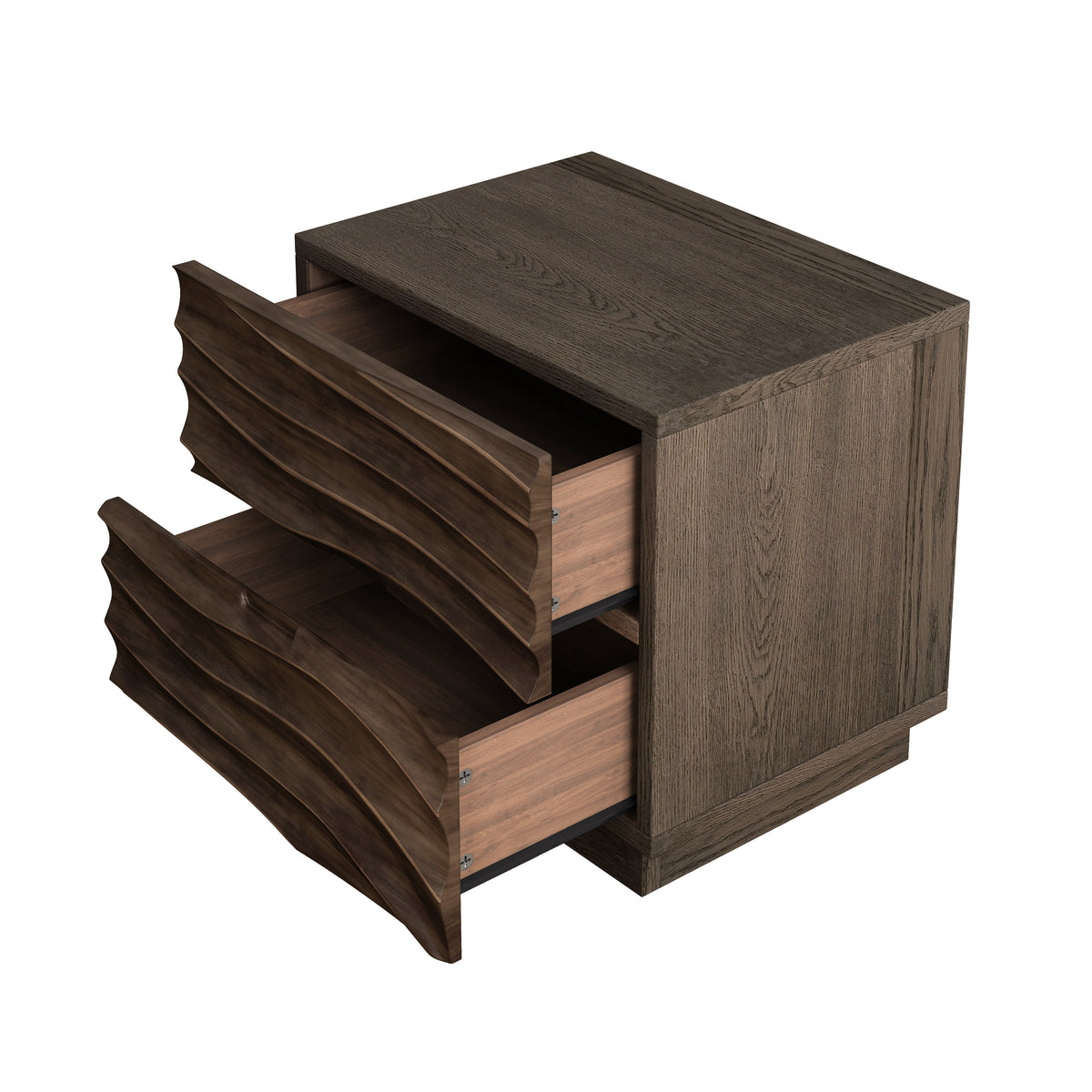 Solid Wood Nightstands with 2 Drawers, photo 9 of 10