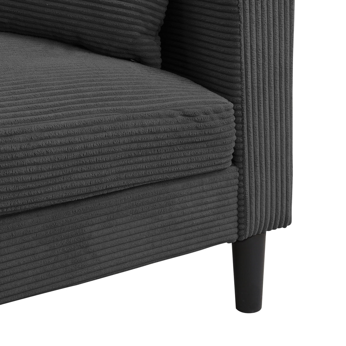 Modern Upholstered Loveseat Sofa, High Resilience, photo 29 of 32