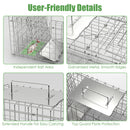 31×12×11" Heavy-Duty Folding Animal Trap | Humane Catch-and-Release Cage