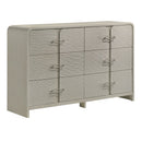 Aria - 6 Drawer Dresser - Beige by HouseOfZazla