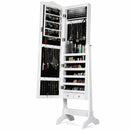 14 LED Jewelry Armoire Cabinet with Full Length Mirror and 4 Tilting Angles by LJGDeals