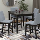 5 Piece Gathering Height Set - Gray - Wood by HouseOfZazla
