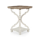 Accent Table with Hourglass Base and French Country Design