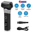Electric Foil Face Shaver 5-Blade Electric Razor for Men Wet & Dry Jawline Beard Trimmer Precision Sideburn Shavers IPX6 Waterproof with LED DisplayÊC
