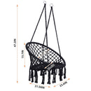Macrame Hanging Hammock Chair, Rope Swing For Indoor And Outdoor Use by HouseOfZazla