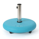 Wheelie Round Umbrella Base with Stainless Steel Holder by HouseOfZazla