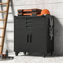 Rolling Tool Cabinet Heavy Duty Garage Storage With Lockable Doors by HouseOfZazla