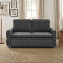 Convertible Sofa Bed Loveseat With Adjustable Backrest And USB Ports by HouseOfZazla