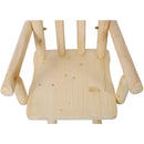 Rustic Bar Stool, Fir Wood Construction, Wide Armrest by HouseOfZazla