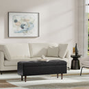Shay - Large Square Coffee Table Storage Ottoman Mid-Century Style by Unique Piece Furniture