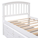 Platform Storage Bed Solid Wood Bed With 6 Drawers by HouseOfZazla