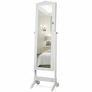 14 LED Jewelry Armoire Cabinet with Full Length Mirror and 4 Tilting Angles by LJGDeals
