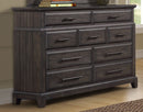 9 Drawer Dresser - Mahogany by HouseOfZazla