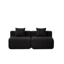 Modular Sectional Sofa With 2 Pillows, Symmetrical Design by HouseOfZazla