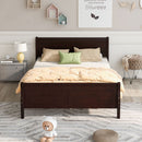 Platform Bed Frame Mattress Foundation Sleigh Bed With Headboard / Footboard / Wood Slat Suppor by HouseOfZazla