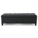Glouster Contemporary Storage Ottoman with Button Tufted Design by HouseOfZazla