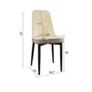Modern Dining Chair With Cushions And Metal Legs by HouseOfZazla