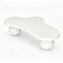 Cloud Shaped Coffee Table With 3 Ball Legs For Living Room
