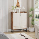 5 Tier Shoe Cabinet With Doors, Compact Entryway Storage Organizer by HouseOfZazla