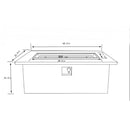 Rectangular Propane Gas Fire Pit Table With 60000 Btu For Outdoor Spaces - Light Gray