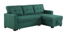 Upholstered Pull Out Sectional Sofa With Chaise by HouseOfZazla