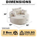 Swivel Chair With 360° Rotation For Living Room by HouseOfZazla