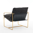 Upholstered Hanging Armchair With Arm Pocketsmetal Frame (Set of 2), Plated Craftsmanship, Crushed Foam Cushions And Skin-Friendly Woven Fabric For Living Room And Bedroom by HouseOfZazla