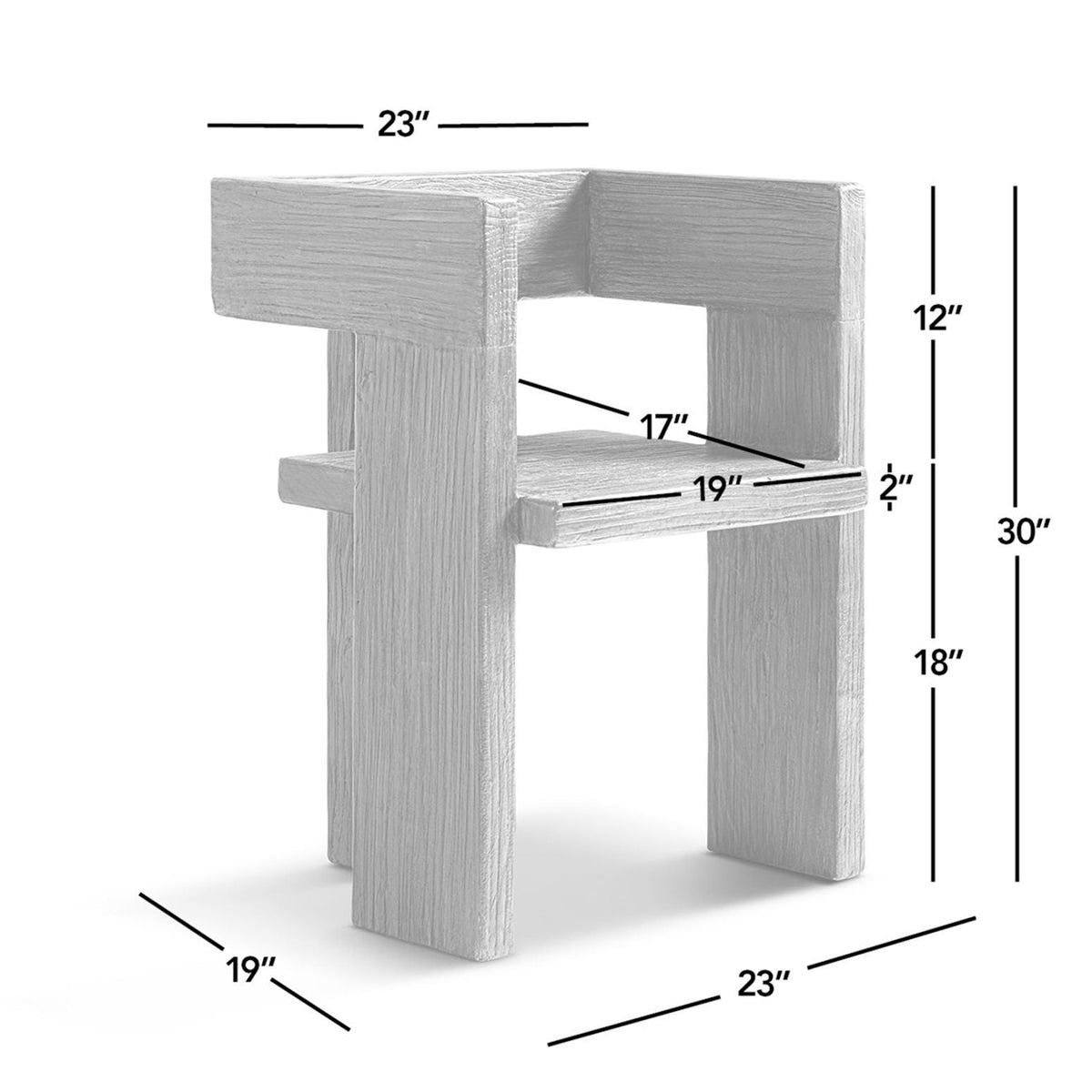 Avenel - Sculptural Block Accent Chair, photo 24 of 28