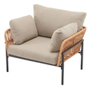 Rope Lounge Chair With Cushions For Modern Spaces