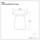 Toby - Handcrafted Metal Accent Table by Unique Piece Furniture