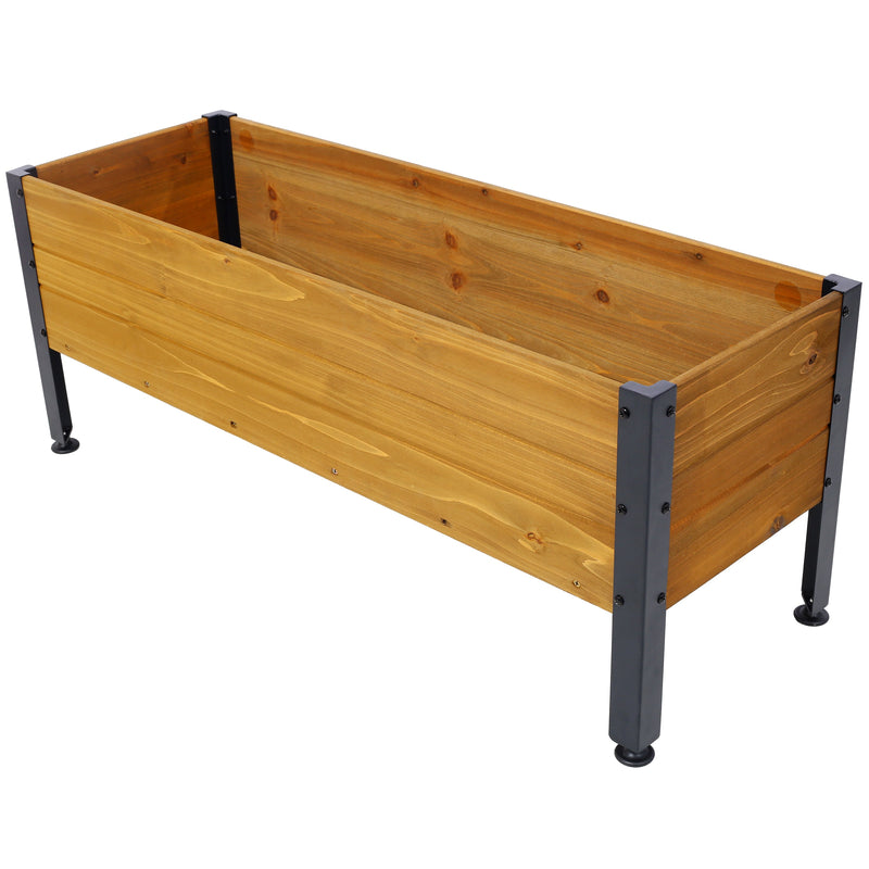 Wood Rectangular Garden Planter Box, photo 2 of 10