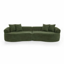 4 Seater Curved Cloud Sectional Sofa by HouseOfZazla