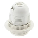 E27 lamp bulb holder fitting black & white plastic socket – living room by Decorbites
