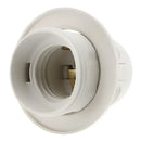 E27 lamp bulb holder fitting black & white plastic socket – living room by Decorbites