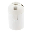 E27 lamp bulb holder fitting black & white plastic socket – living room by Decorbites