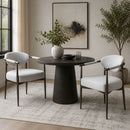 Modern Dining Chairs Set of 2 with Bronze Iron Frame by HouseOfZazla