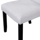 5-Piece Round Dining Table set, 43-Inch Modern Dining Table and 4 Upholstered Chairs for Dining Room, Kitchen Room, Living Room, Easy Assembly