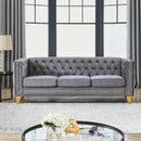 Upholstered Couch Sofa With Button Tufting For Living Room by HouseOfZazla