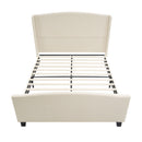 Platform Bed Frame With Tall Headboard And High Footboard by HouseOfZazla