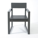 5 Piece Outdoor Dining Set, Table With Umbrella Hole And 4 Armrest Chairs