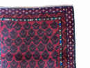 2' 8" X 4' 6" Vintage Handmade Tribal Wool Rug Balouchi Rug Afghan Rug Red Blue