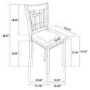 Lattice Back Side Chairs (Set of 2)