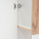 Medicine Single Door Cabinet, Three Shelves - Light Oak / White by HouseOfZazla