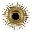 Retro DesignSunburst Metal Wall Mirror Decorative Mirror For A Bedroom Dressing Room, Hallway Or Living Space - Gold by HouseOfZazla