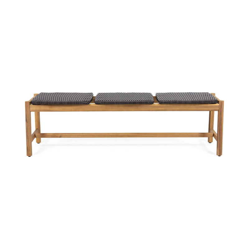 Cambria Rustic 3 Seater Bench - Teak