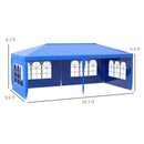 Outsunny 9.6' x 19' Large Outdoor Party Tent by HouseOfZazla