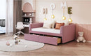 Upholstered Daybed With Ergonomic Design Backrest by HouseOfZazla